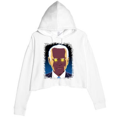 Dark Brandon Meme Crop Fleece Hoodie