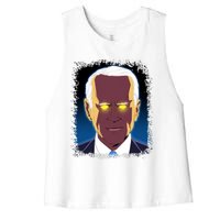 Dark Brandon Meme Women's Racerback Cropped Tank