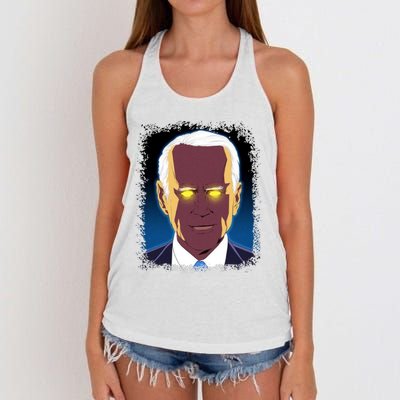 Dark Brandon Meme Women's Knotted Racerback Tank