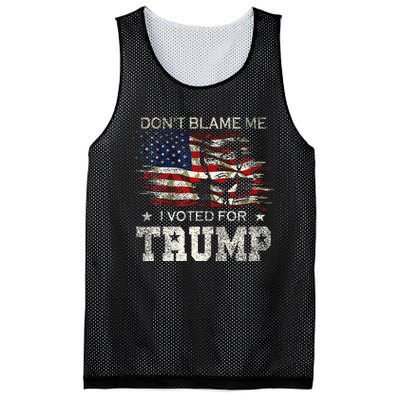 Dont Blame Me I Voted For Trump Mesh Reversible Basketball Jersey Tank