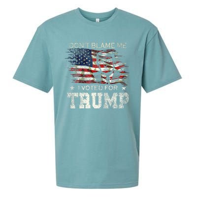 Dont Blame Me I Voted For Trump Sueded Cloud Jersey T-Shirt