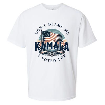 DonT Blame Me I Voted For Kamala Pro Harris Supporter Sueded Cloud Jersey T-Shirt