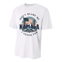 DonT Blame Me I Voted For Kamala Pro Harris Supporter Performance Sprint T-Shirt