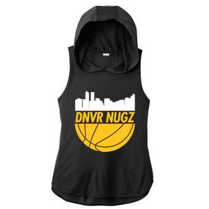 Denver Basketball Mile High 5280 Nugz Ladies PosiCharge Tri-Blend Wicking Draft Hoodie Tank