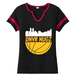 Denver Basketball Mile High 5280 Nugz Ladies Halftime Notch Neck Tee