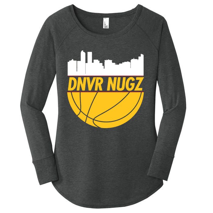 Denver Basketball Mile High 5280 Nugz Women's Perfect Tri Tunic Long Sleeve Shirt