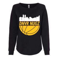 Denver Basketball Mile High 5280 Nugz Womens California Wash Sweatshirt