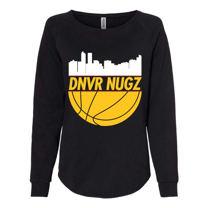 Denver Basketball Mile High 5280 Nugz Womens California Wash Sweatshirt