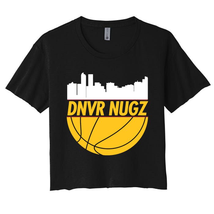 Denver Basketball Mile High 5280 Nugz Women's Crop Top Tee