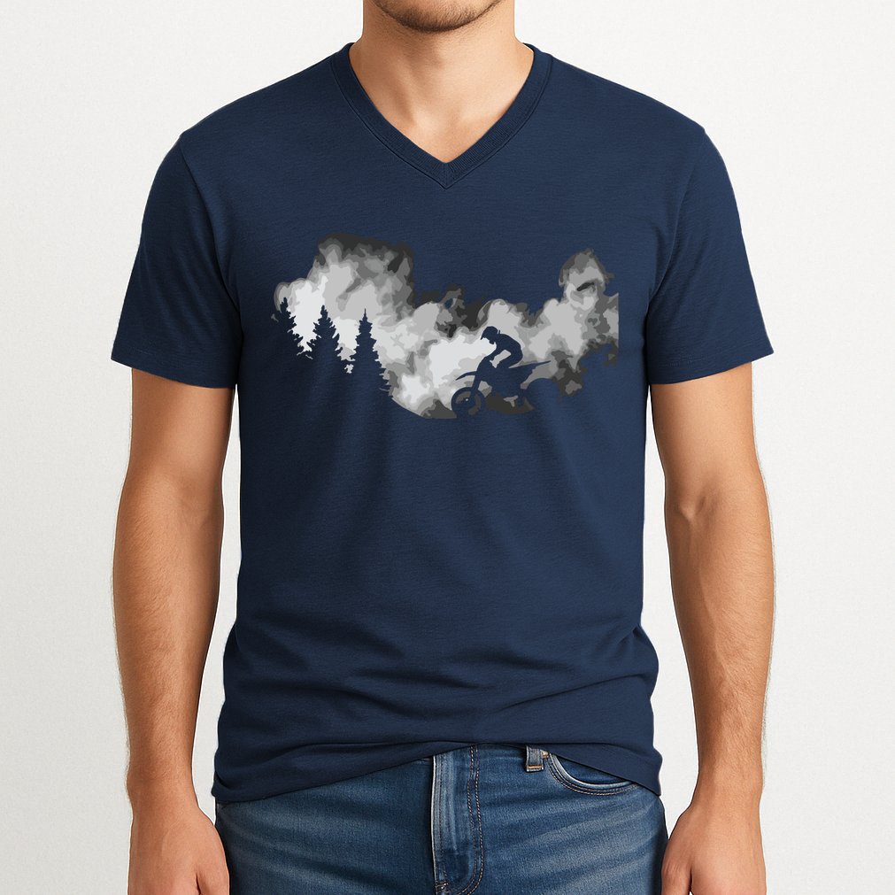 Dirt Bike Motocross Apparel Dirt Bike Motocross V-Neck T-Shirt