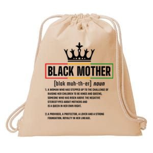 Dope Black Mother Definition Black History Month Mom Gift Drawstring Bag