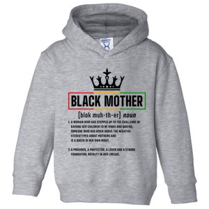 Dope Black Mother Definition Black History Month Mom Gift Toddler Hoodie