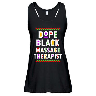 Dope Black Massage Therapist African American Job Proud Ladies Essential Flowy Tank