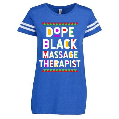 Dope Black Massage Therapist African American Job Proud Enza Ladies Jersey Football T-Shirt