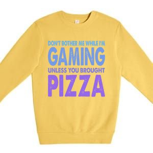 DonT Bother Me While IM Gaming Next Level Gear And Merch Gift Premium Crewneck Sweatshirt