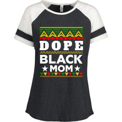 Dope Black Mom Gift Black History Month Gift Enza Ladies Jersey Colorblock Tee