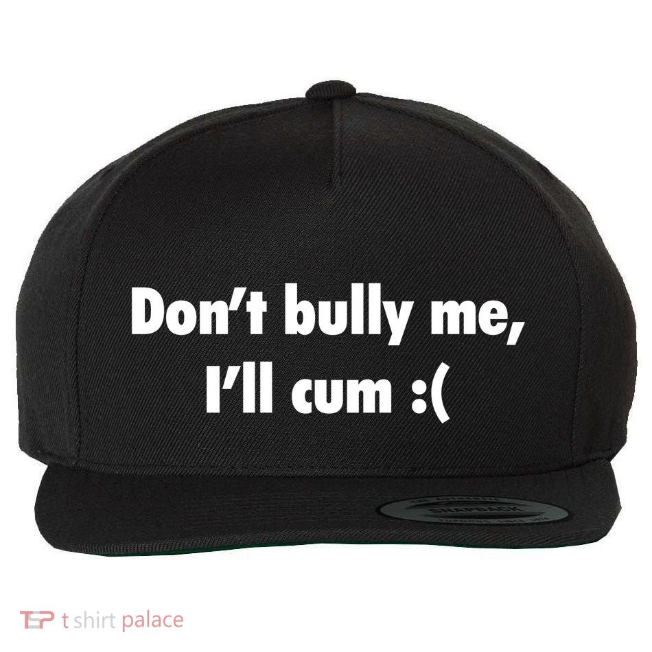 Dont Bully Me Ill Cvm Funny Wool Snapback Cap