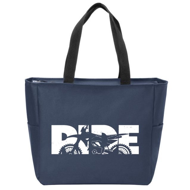 Dirt Bike Motocross Apparel Motocross Dirt Bike Zip Tote Bag