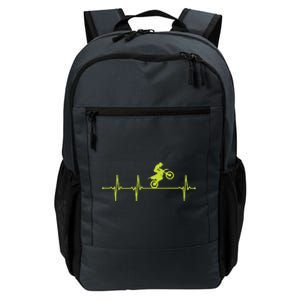 Dirt Bike Motocross Heartbeat Daily Commute Backpack