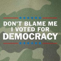 Dont Blame Me I Voted For Democracy Legacy Tie Dye Trucker Hat