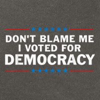 Dont Blame Me I Voted For Democracy Cotton Canvas Backpack