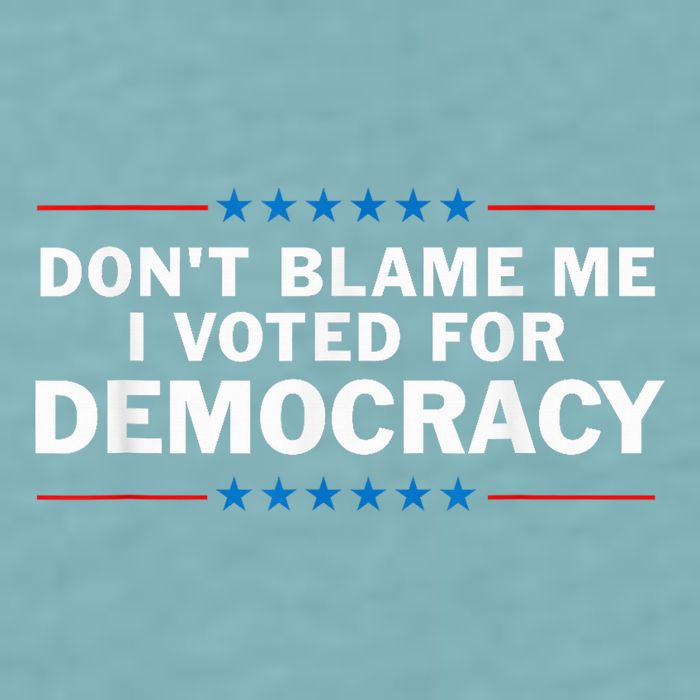Dont Blame Me I Voted For Democracy Sueded Cloud Jersey T-Shirt