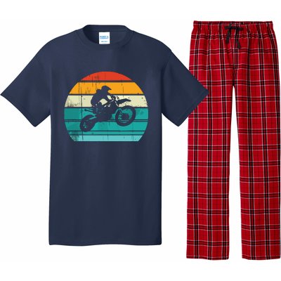 Dirt Bike Motocross Motorcycle Vintage Retro Pajama Set