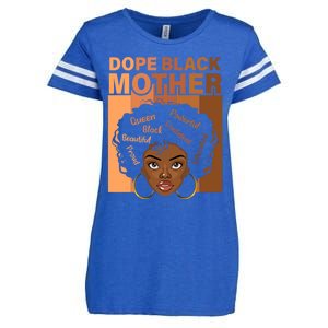 Dope Black Mother African American Black Mom Mothers Day Gift Enza Ladies Jersey Football T-Shirt