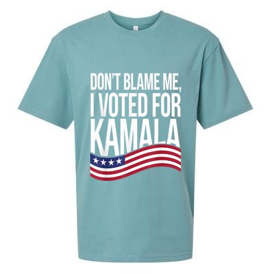 DonT Blame Me I Voted For Kamala 2024 Usa Kamala Harris Sueded Cloud Jersey T-Shirt