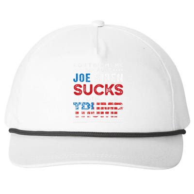 DonT Blame Me Cuz Joe Biden Sucks I Voted For Trump 2024 Snapback Five-Panel Rope Hat