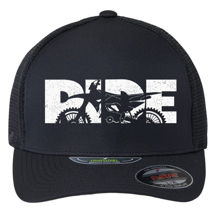 Dirt Bike Motocross Apparel  Motocross Dirt Bike Flexfit Unipanel Trucker Cap