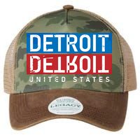 Detroit Block Mirrored Logo Legacy Tie Dye Trucker Hat