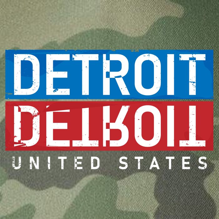 Detroit Block Mirrored Logo Legacy Tie Dye Trucker Hat