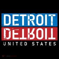 Detroit Block Mirrored Logo Flexfit Unipanel Trucker Cap