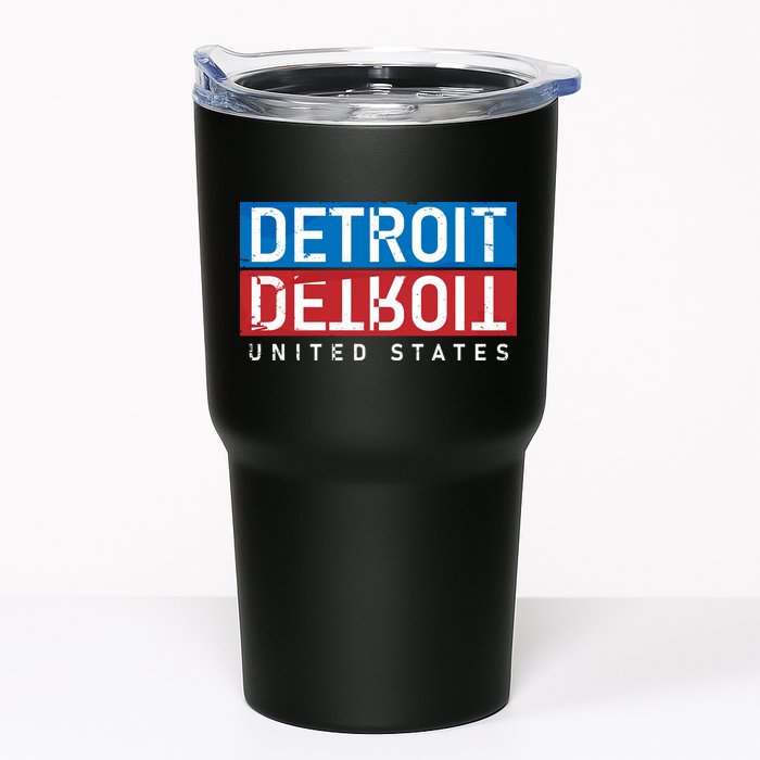 Detroit Block Mirrored Logo Tumbler