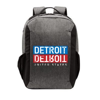 Detroit Block Mirrored Logo Vector Backpack