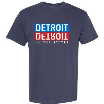 Detroit Block Mirrored Logo Garment-Dyed Heavyweight T-Shirt