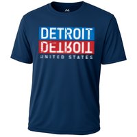 Detroit Block Mirrored Logo Performance Shirt
