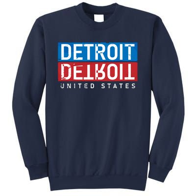 Detroit Block Mirrored Logo Sweatshirt