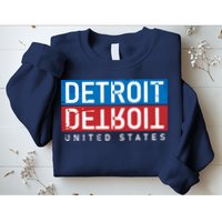 Detroit Block Mirrored Logo Sweatshirt