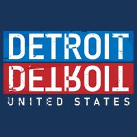 Detroit Block Mirrored Logo T-Shirt