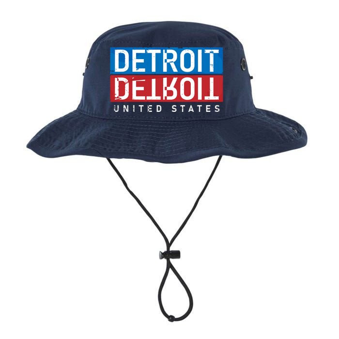 Detroit Block Mirrored Logo Legacy Cool Fit Booney Bucket Hat