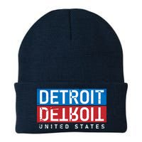 Detroit Block Mirrored Logo Beanie