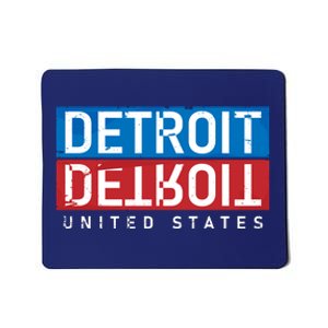 Detroit Block Mirrored Logo Mousepad