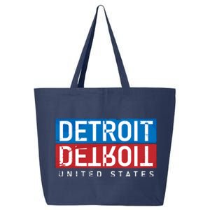 Detroit Block Mirrored Logo 25L Jumbo Tote