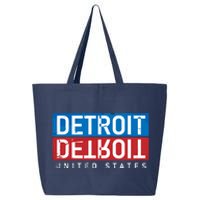 Detroit Block Mirrored Logo 25L Jumbo Tote