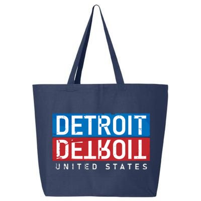 Detroit Block Mirrored Logo 25L Jumbo Tote