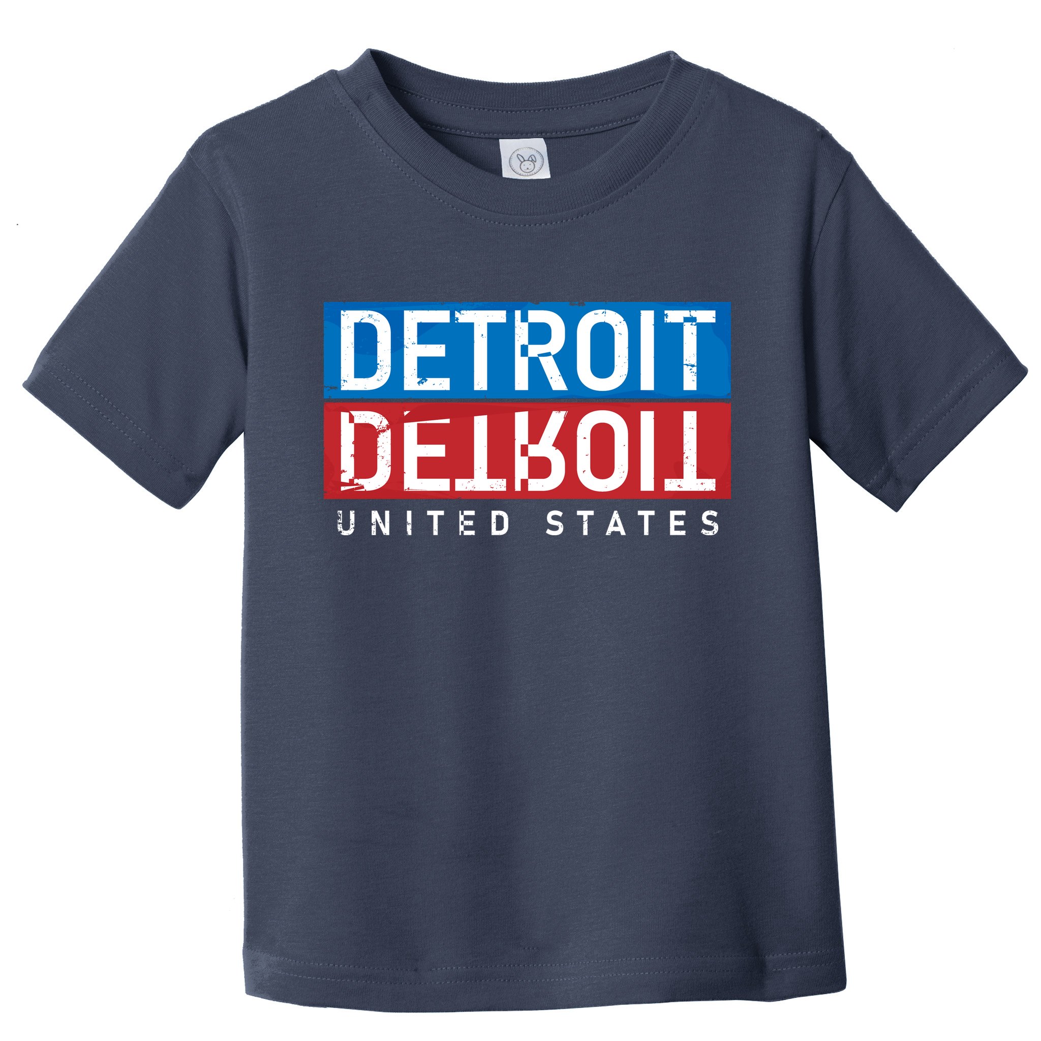 Detroit Block Mirrored Logo Toddler T-Shirt