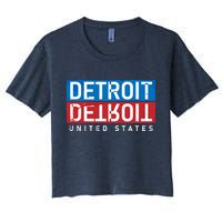 Detroit Block Mirrored Logo Crop Top