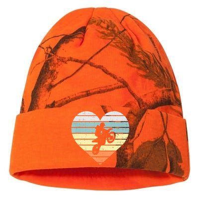 Dirt Biker Motocross Heart Retro Track Racing Riding Gift Kati Licensed 12" Camo Beanie